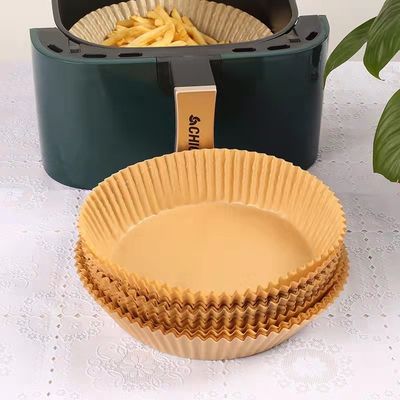 Fryer αέρα απόδειξης πετρελαίου ντυμένο σιλικόνη έγγραφο περγαμηνής 20cm στρογγυλό μίας χρήσης ψήσιμο