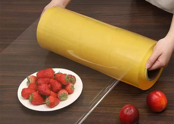 PVC τροφίμων 45cm το 50cm φρέσκο προσκολλάται πλαστική βιοδιασπάσιμη ταινία περικαλυμμάτων για τη συσκευασία τροφίμων