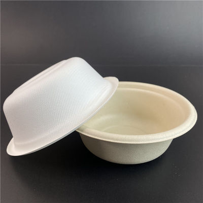 Take-$l*away κύπελλο 120 βαθμού πετρελαίου ανθεκτικό βιοδιασπάσιμο ζαχαροκάλαμων πιάτων βαγάσσης με το καπάκι