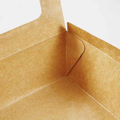 Βιοδιασπάσιμο μίας χρήσης κιβώτιο συσκευασίας τροφίμων επιτραπέζιου σκεύους σαλάτας 337gsm με το παράθυρο