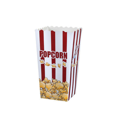 Popcorn επιτραπέζιου σκεύους ψηγμάτων CMYK βιοδιασπάσιμο μίας χρήσης ανοικτό τοπ συσκευάζοντας κιβώτιο
