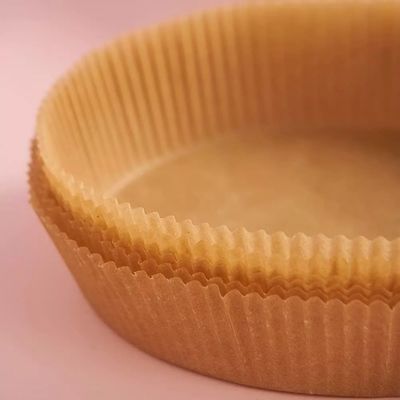 Fryer αέρα απόδειξης πετρελαίου ντυμένο σιλικόνη έγγραφο περγαμηνής 20cm στρογγυλό μίας χρήσης ψήσιμο