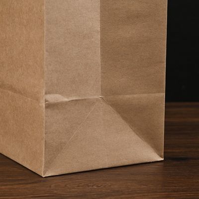 βιοδιασπάσιμες μίας χρήσης τσάντες καφετιού εγγράφου επιτραπέζιου σκεύους 250gsm 300gsm με τις λαβές