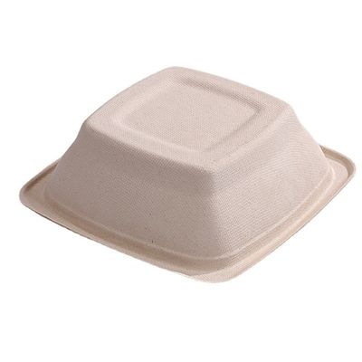 κιβώτιο 16 24 βιοδιασπάσιμο ζαχαροκάλαμων 32oz βαγάσσης κύπελλων φρούτων εμπορευματοκιβωτίων σαλάτας με την κάλυψη