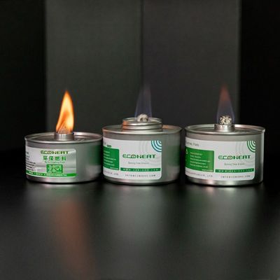 υγρά δοχεία καυσίμων μαγκάών τροφίμων καυσίμων σκαρών φυτιλιών θερμότητας τροφίμων 84mm έγκαυμα 6 ώρας