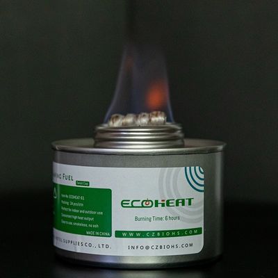 24 υγρή ασφαλής θερμότητα φυτιλιών πακέτων πρακτική πήκτωμα καυσίμων σκαρών 6 ώρας με το φυτίλι
