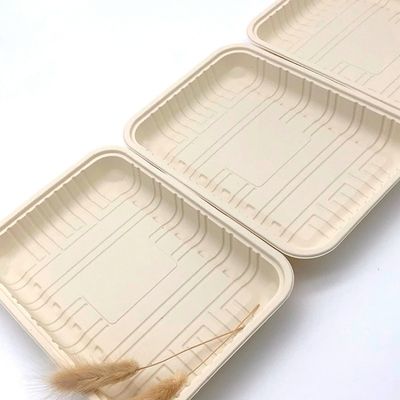 Βιοδιασπάσιμο Sealable Cornstarch κρέατος εμπορευματοκιβώτιο 150mm δίσκων παγωμένων τροφίμων επιτραπέζιου σκεύους