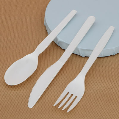 Cornstarch 6In Eco επιτραπέζιο σκεύος 150mm βιοδιασπάσιμο Flatware τομέα εστιάσεως μαχαιριών κουταλιών και δικράνων