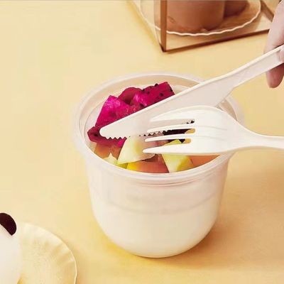 Cornstarch 6In Eco επιτραπέζιο σκεύος 150mm βιοδιασπάσιμο Flatware τομέα εστιάσεως μαχαιριών κουταλιών και δικράνων