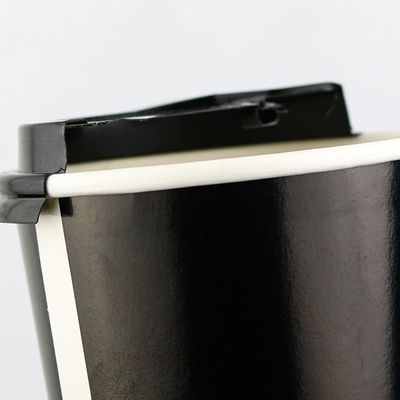 2.5oz η συνήθεια τύπωσε τα μαύρα μίας χρήσης καφέ φλυτζανιών 8oz φλυτζάνια τοίχων καφέ ενιαία