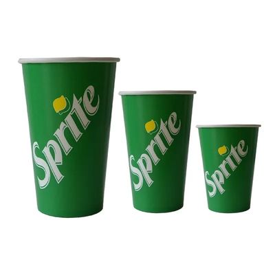 22oz 640ml PE PLA κρύο ποτό εγγράφου φλυτζανιών εγγράφου κόλας το μίας χρήσης κοιλαίνει 300gsm