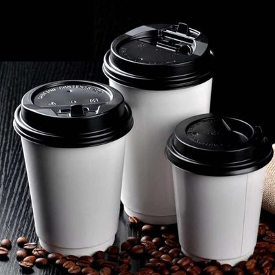 16oz 500cc μίας χρήσης μιάς χρήσεως της Λευκής Βίβλου καφέ φλυτζάνι εγγράφου στρώματος φλυτζανιών διπλό